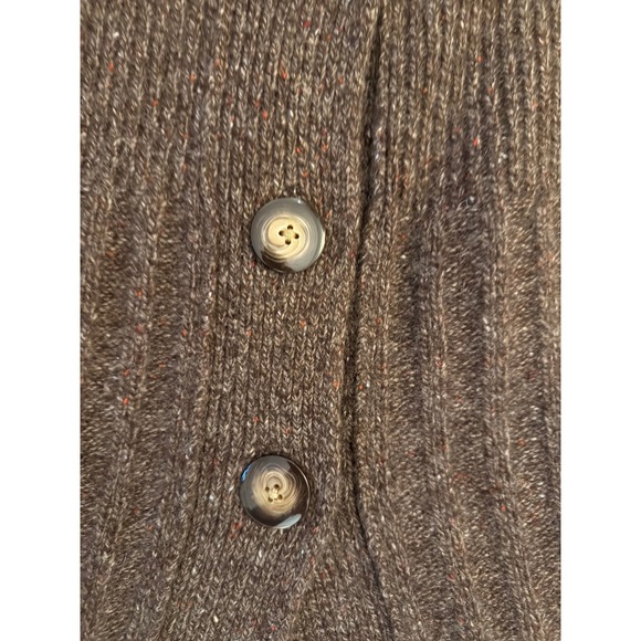 Neiman Marcus Collection 100% Cashmere Cardigan Sweater in Brown (S) - Picture 7 of 7